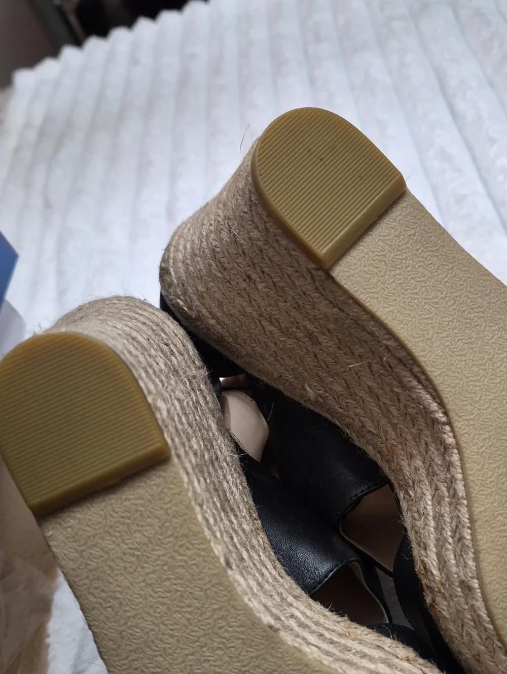 Karl Lagerfeld Paris Savoie Wedge Espadrille Sandals Women's Sz 8m